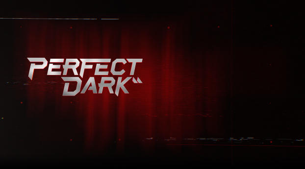 Microsoft Perfect Dark Game Logo Wallpaper 3440x1440 Resolution
