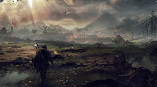 middle-earth shadow of mordor, the lord of the rings, talion Wallpaper 750x1334 Resolution