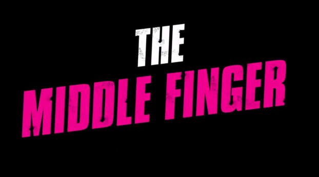 Middle Finger Ungli Poster Wallpaper 320x568 Resolution