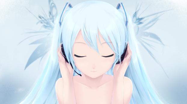 miku, girl, anime Wallpaper 1440x900 Resolution