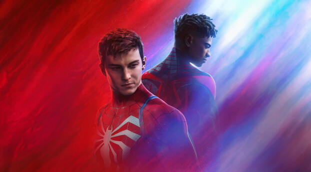 Miles And Peter In Marvels Spider Man 2 Digital Wallpaper 1920x1080 Resolution