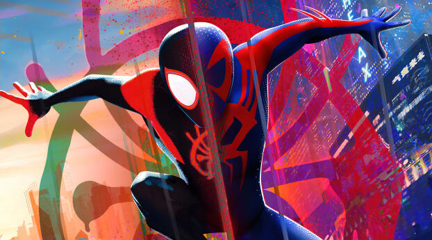 Miles Morales 4k Spider-Man Across The Spider-Verse Wallpaper 1440x2960 Resolution