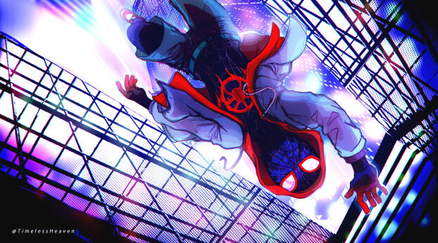 Miles Morales Cool Art  Into The Spider-Verse Wallpaper