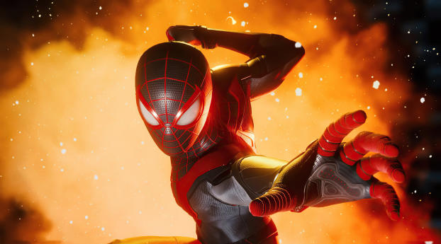 Miles Morales Marvels Spider-Man Screenshot 2020 Wallpaper 1350x689 Resolution