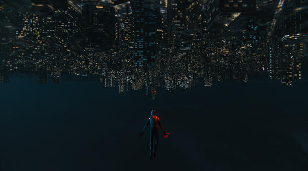 Miles Morales Rising Through HD Spider-man Wallpaper 1920x1080 Resolution