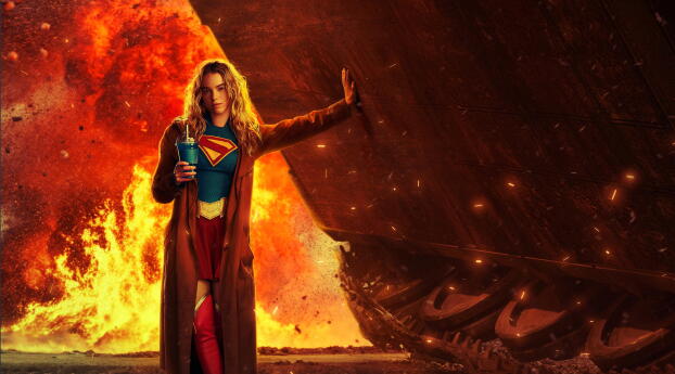 Milly Alcock Supergirl Movie Wallpaper