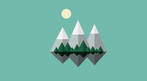 Minimal Mountains In Day Wallpaper 1920x1080 Resolution
