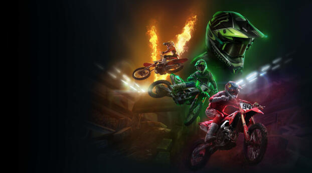 Monster Energy Supercross Gaming Wallpaper