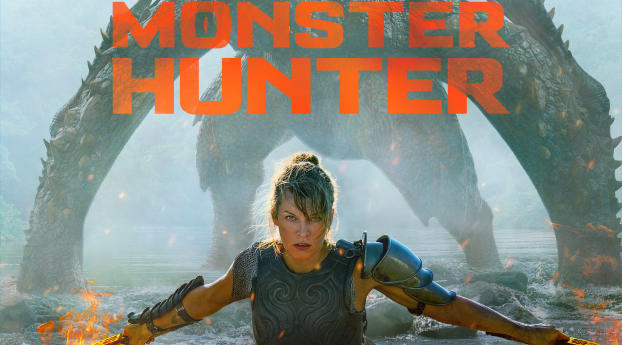 Monster Hunter Movie 2020 Wallpaper 1400x600 Resolution