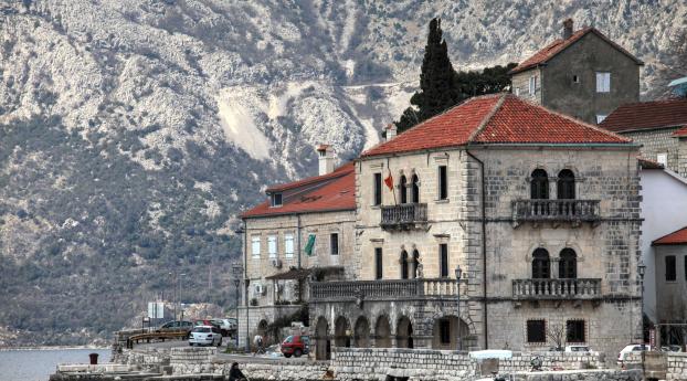 montenegro, hotel, lake Wallpaper 2560x1024 Resolution