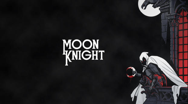 Moon Knight 5K Marvel Wallpaper 1360x768 Resolution