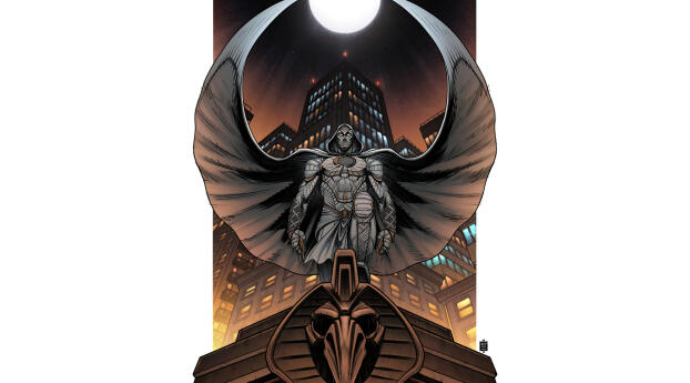 Moon Knight HD Marvel Comic Art Wallpaper 1080x2220 Resolution
