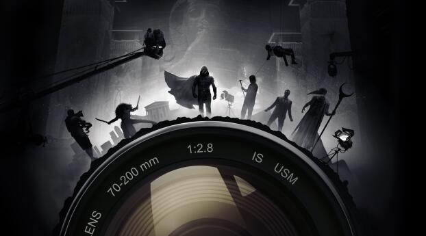 Moon Knight HD Marvel Poster Wallpaper 6000x1688 Resolution