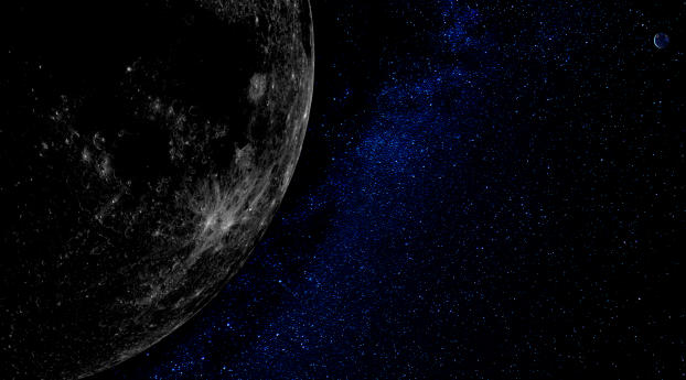 Moon To Earth 4K Art Wallpaper 1920x1080 Resolution