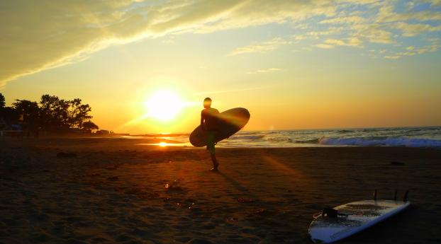 morning, ocean, surf Wallpaper