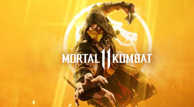 Mortal Kombat 11 Game Wallpaper 3400x450 Resolution