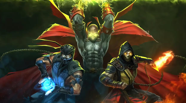 Mortal Kombat 11 Team Wallpaper 1440x450 Resolution