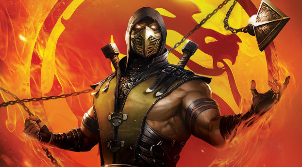 Mortal Kombat Legends Scorpions Revenge Movie Wallpaper 1080x2220 Resolution