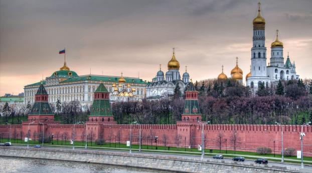 moscow, kremlin, kremlin wall Wallpaper 1366x768 Resolution