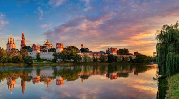 moscow, novodevichy convent mother of god of smolensk, summer Wallpaper 1680x1050 Resolution