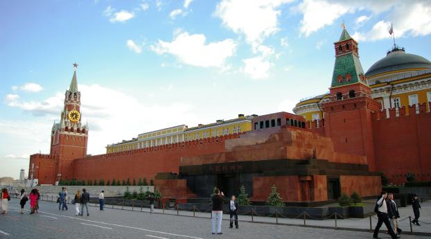 moscow, red square, mausoleum Wallpaper