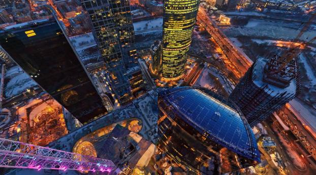 moscow, tower, view from above Wallpaper 840x1336 Resolution
