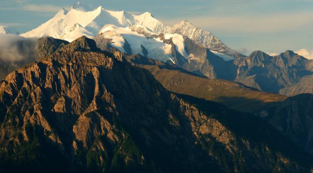 mountain, alps, switzerland Wallpaper 2560x1024 Resolution