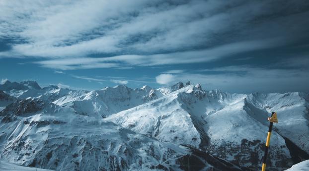 mountain, high, snow Wallpaper 640x960 Resolution