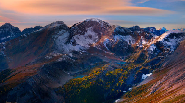 mountain, peaks, sky Wallpaper 1400x900 Resolution