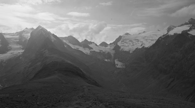 mountains, distance, sky Wallpaper 240x320 Resolution