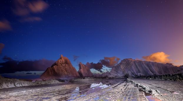 mountains, dusk, night Wallpaper 2560x1600 Resolution