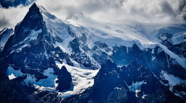 mountains, high, snow Wallpaper 1440x2560 Resolution