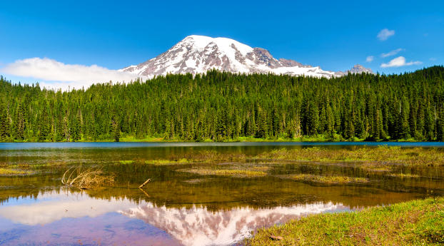mountains, lake, reflection Wallpaper 720x1520 Resolution