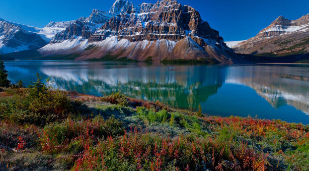 mountains, nature, river Wallpaper 1242x2688 Resolution