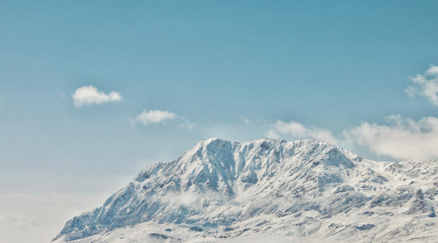 mountains, peak, snowy Wallpaper 1336x768 Resolution
