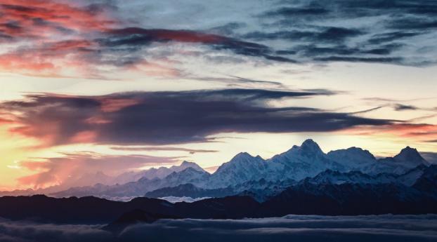 mountains, sky, clouds Wallpaper 540x960 Resolution