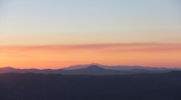 mountains, skyline, sunrise Wallpaper 640x1136 Resolution