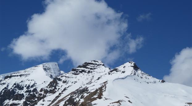 mountains, snow, top Wallpaper 1080x2280 Resolution