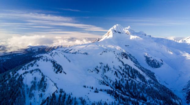 mountains, snow, vertex Wallpaper 1440x900 Resolution