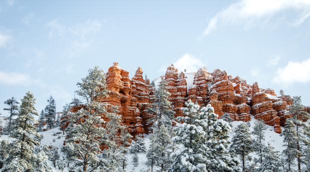 mountains, snow, winter Wallpaper 2560x1600 Resolution