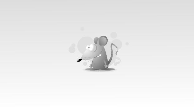 mouse, drawing, gray Wallpaper 1366x768 Resolution