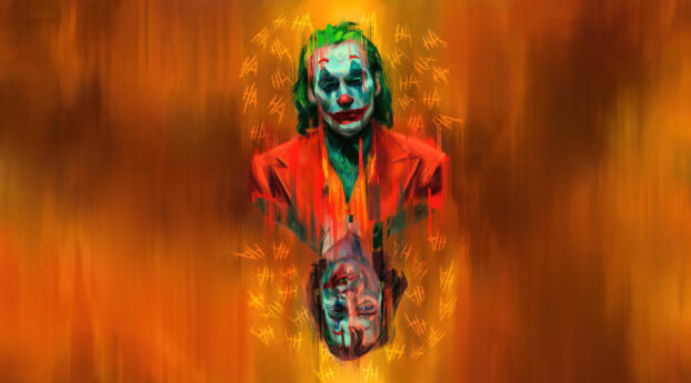 Movie Joker 5K Digital Drawing Wallpaper