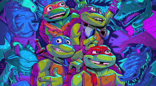 Mutant Mayhem 4k Teenage Mutant Ninja Turtles Movie Wallpaper 720x1600 Resolution
