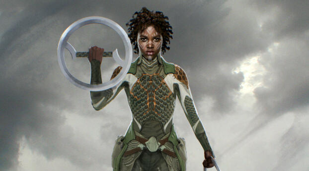 Nakia Black Panther Wakanda Forever Digital Wallpaper