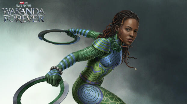 Nakia in Black Panther Wakanda Forever Wallpaper