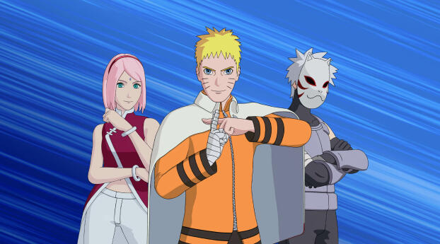 Naruto Team x Fortnite HD Wallpaper