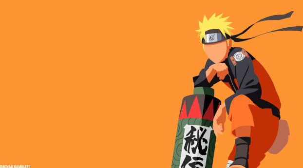 Naruto Uzumaki Minimalist Wallpaper