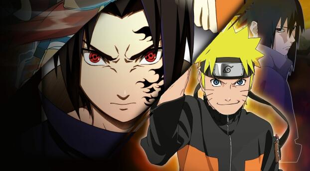 Naruto Uzumaki x Sasuke Uchiha HD Art Wallpaper 2560x1600 Resolution