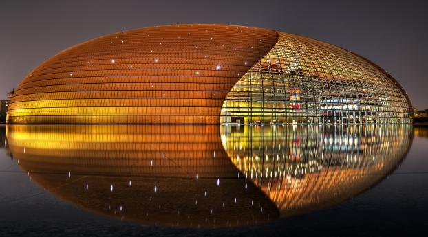 national center for the performing arts, beijing, china Wallpaper 1600x2560 Resolution