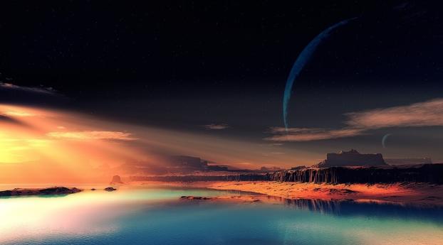 nature, night, space Wallpaper 320x480 Resolution